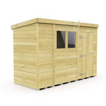 Holt 11' x 4' Pressure Treated Shiplap Modular Pent Shed