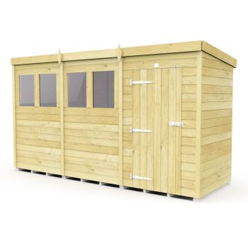 Holt 12' x 4' Pressure Treated Shiplap Modular Pent Shed
