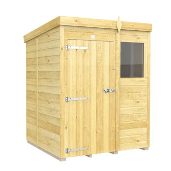 Holt 5' x 5' Pressure Treated Shiplap Modular Pent Shed