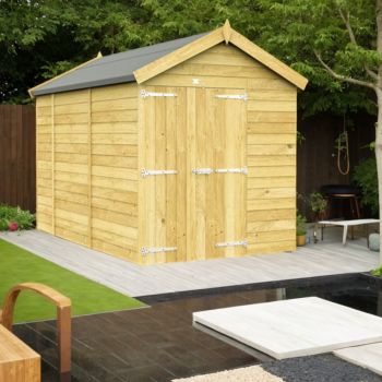 Holt 6' x 10' Double Door Shiplap Pressure Treated Modular Apex Shed