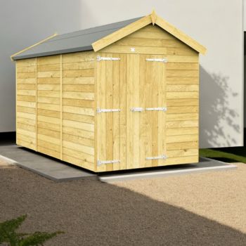 Holt 6' x 12' Double Door Shiplap Pressure Treated Modular Apex Shed