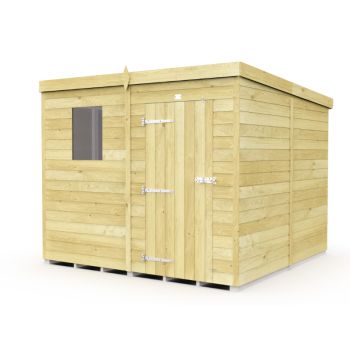 Holt 7' x 8' Pressure Treated Shiplap Modular Pent Shed