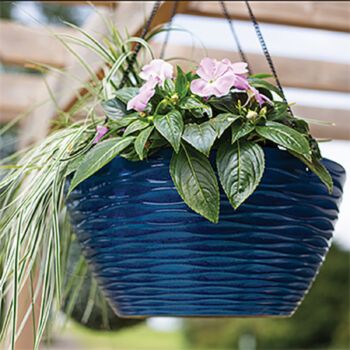 La Hacienda Windermere Blue Hanging Basket - 35cm 