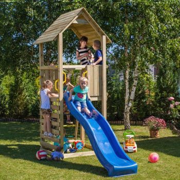 Loxley 4' x 10' Climbing Tower Fortress & Slide