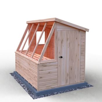 Loxley 6' x 8' Shiplap Potting Shed - Left Sided