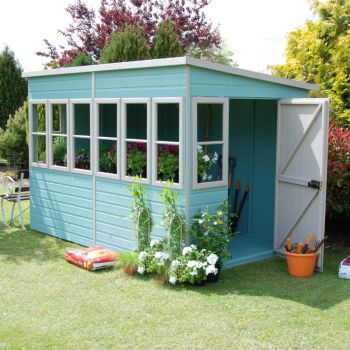 Loxley 8' x 10' Shiplap Sun Pent Shed