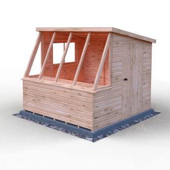 Loxley 8' x 8' Shiplap Potting Shed - Left Sided