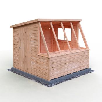 Loxley 8' x 8' Shiplap Potting Shed - Right Sided