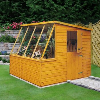 Loxley 6' x 8' Shiplap Potting Shed - Left Sided