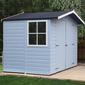 Loxley 7' x 7' Pressure Treated Double Door Shiplap Apex Shed