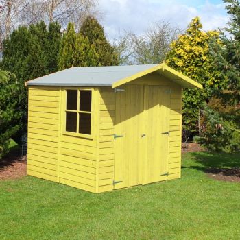 Loxley 7' x 7' Pressure Treated Overlap Double Door Apex Shed