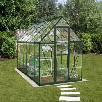 Palram - Canopia 6' x 12' Harmony Green Polycarbonate Greenhouse