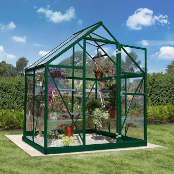 Palram - Canopia 6' x 4' Harmony Green Polycarbonate Greenhouse