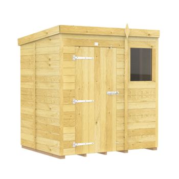 Holt 6' x 5' Pressure Treated Shiplap Modular Pent Shed