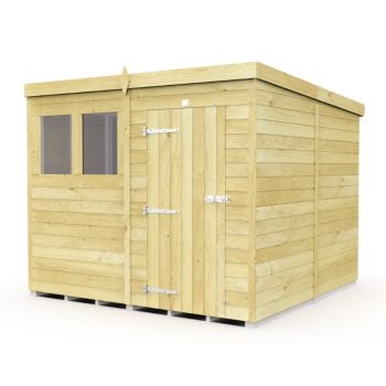 Holt 8' x 8' Pressure Treated Shiplap Modular Pent Shed