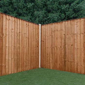Adley 5' x 6' Pressure Treated Feather Edge Flat Top Fence Panel