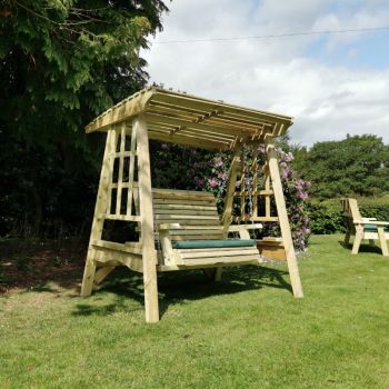 Moorvalley 2 Seater Shaded Trellis Swing Seat