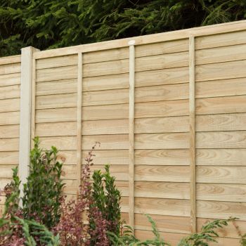 Hartwood 5' x 6' Pressure Treated Contemporary Lap Fence Panel
