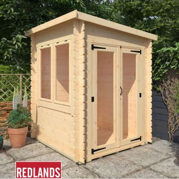 Redlands 6' x 6' Taddy Log Cabin