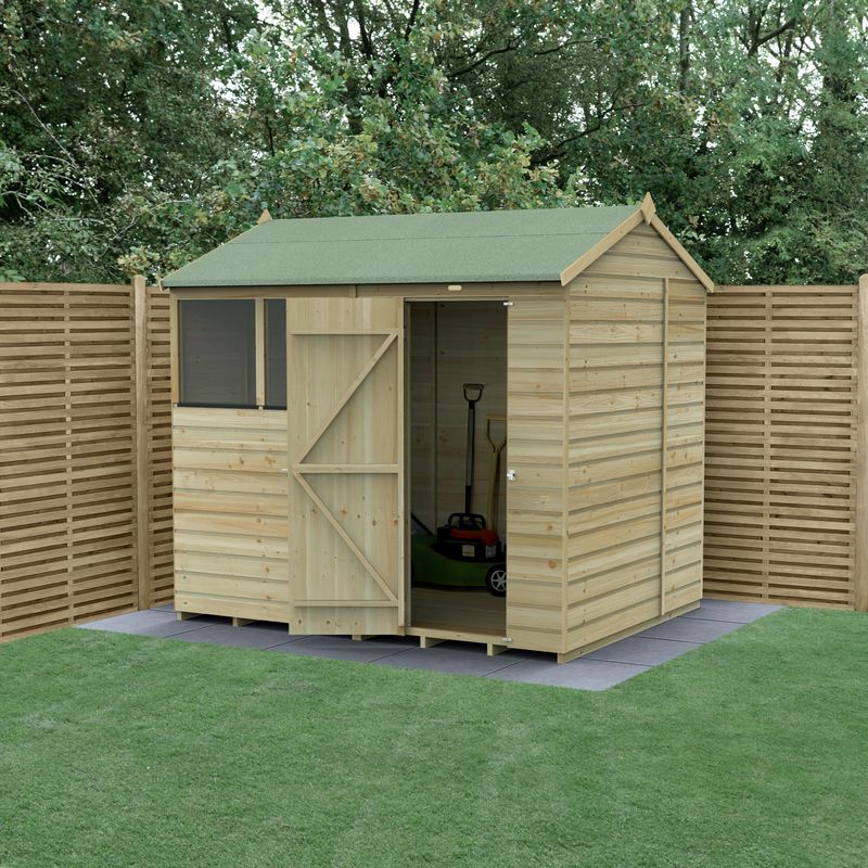 Hartwood 8’ x 6’ Pressure Treated Shiplap Reverse Apex Shed