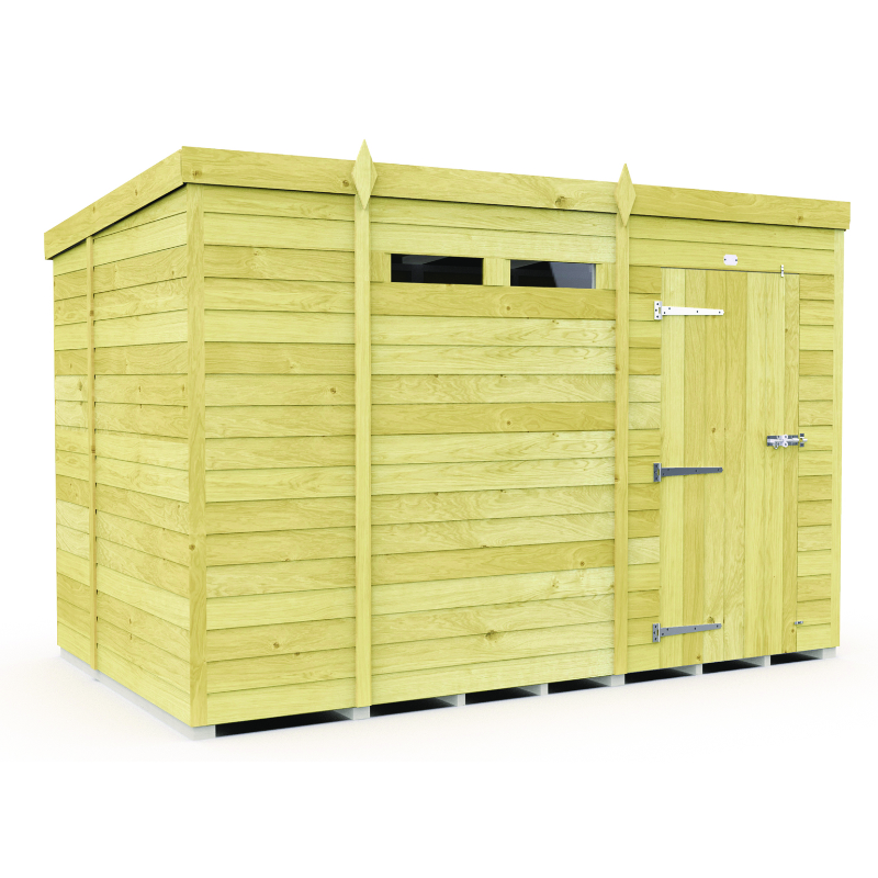 Holt 11’ x 6’ Pressure Treated Shiplap Modular Pent Security Shed