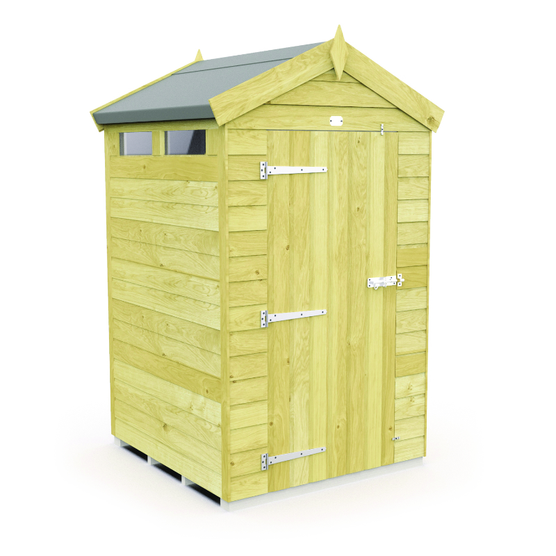 Holt 4’ x 4’ Pressure Treated Shiplap Modular Apex Security Shed