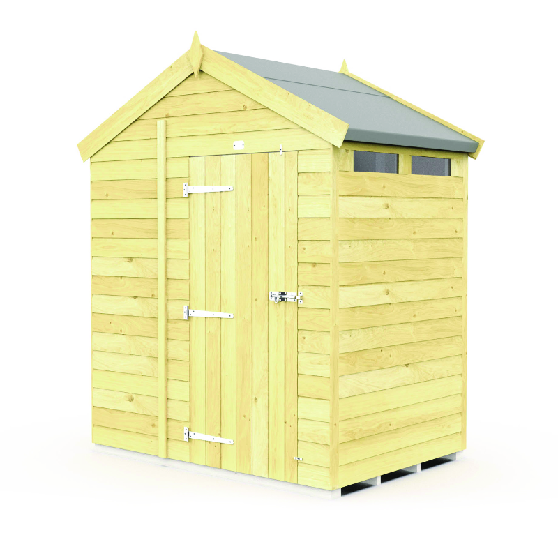 Holt 6’ x 4’ Pressure Treated Shiplap Modular Apex Security Shed