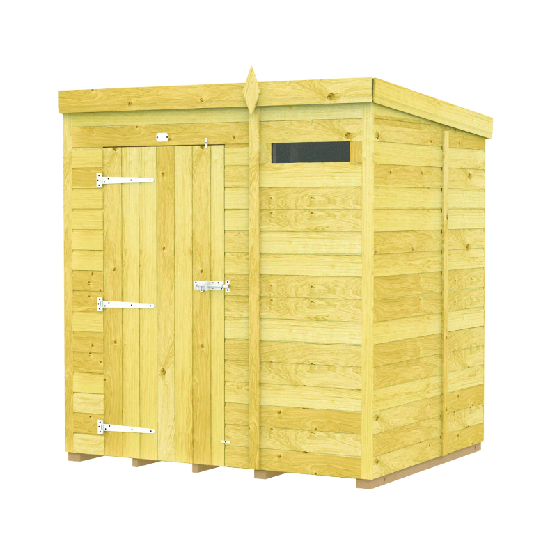 Holt 6’ x 5’ Pressure Treated Shiplap Modular Pent Security Shed