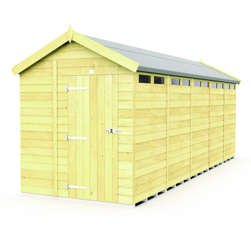 Holt 7’ x 20’ Pressure Treated Shiplap Modular Apex Security Shed