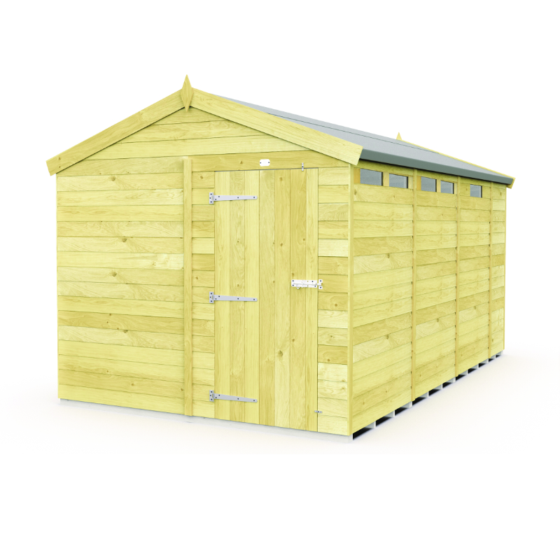 Holt 8’ x 13’ Pressure Treated Shiplap Modular Apex Security Shed
