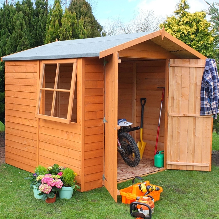 Loxley 7’ x 7’ Double Door Overlap Apex Shed