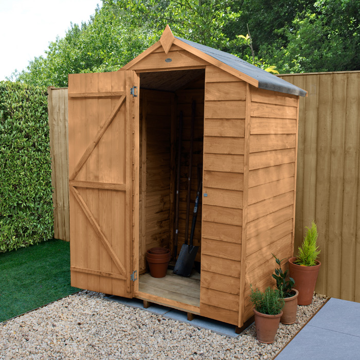 Hartwood 4’ x 3’ Windowless Overlap Apex Shed