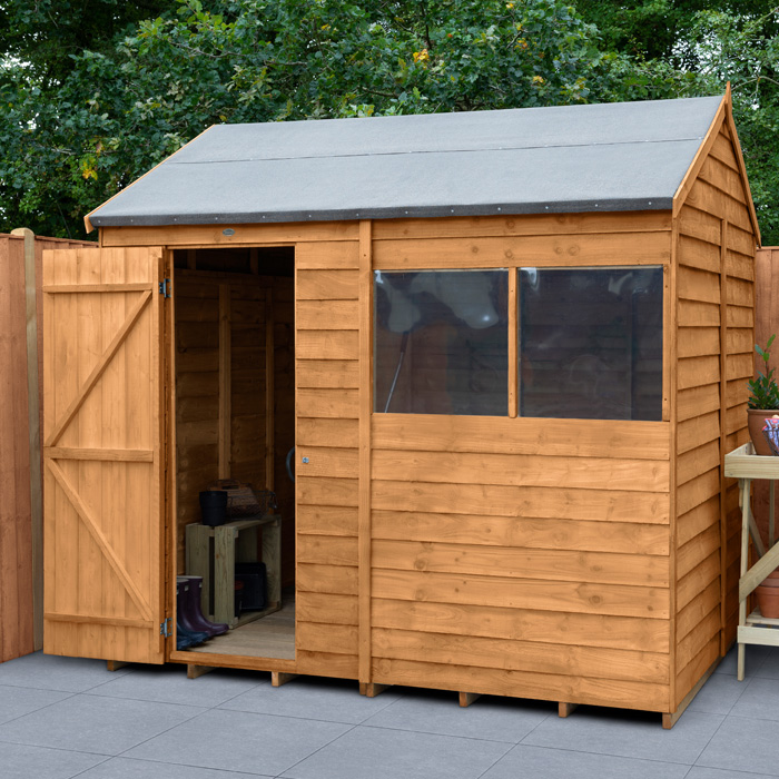 Hartwood 8’ x 6’ Overlap Reverse Apex Shed