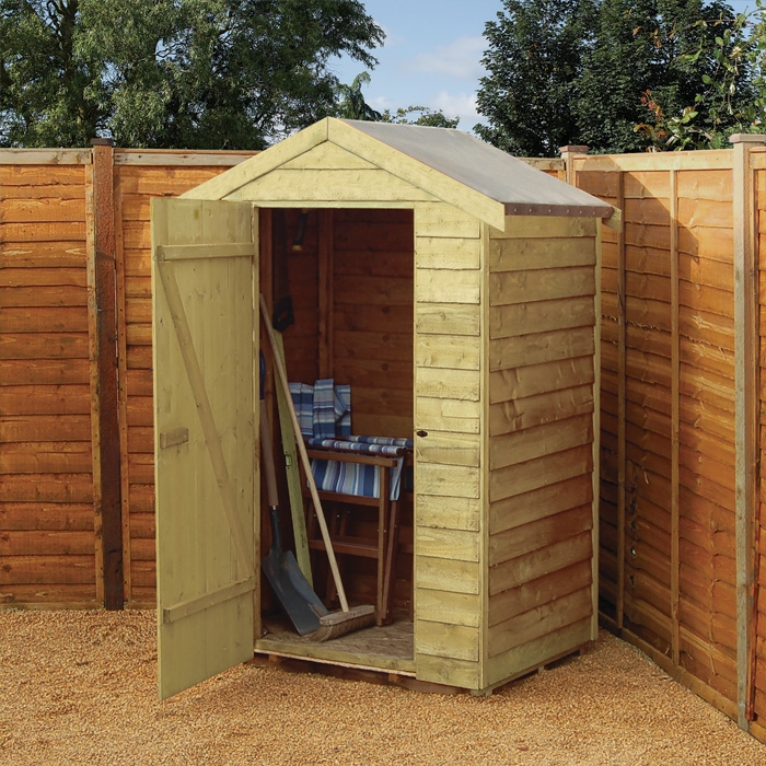 Rowlinson 4’ x 3’ Windowless Overlap Apex Shed