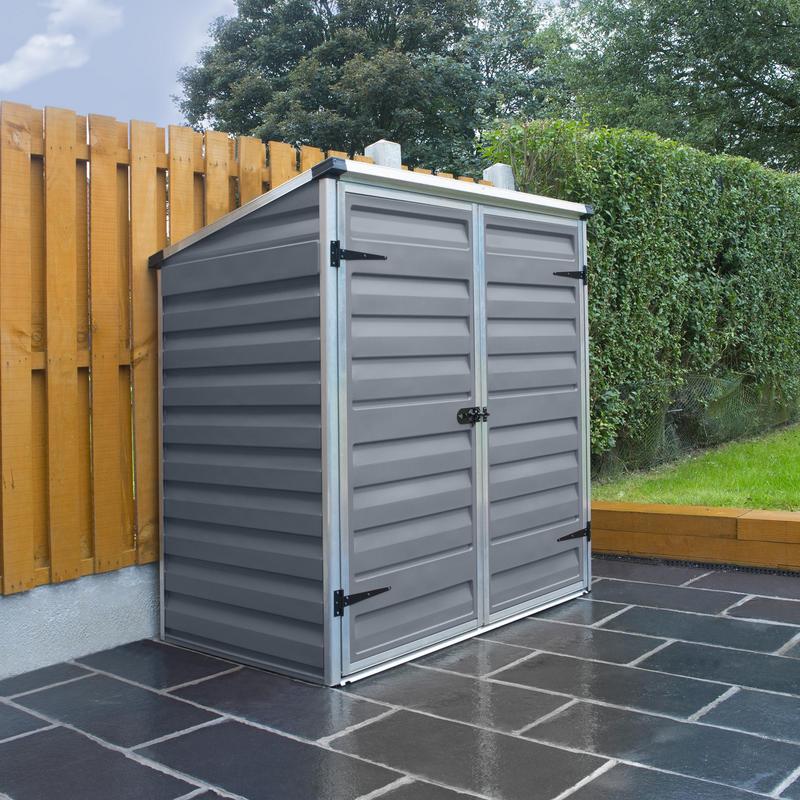 Palram - Canopia 4’ x 3’ Voyager Pent Grey Storage Shed
