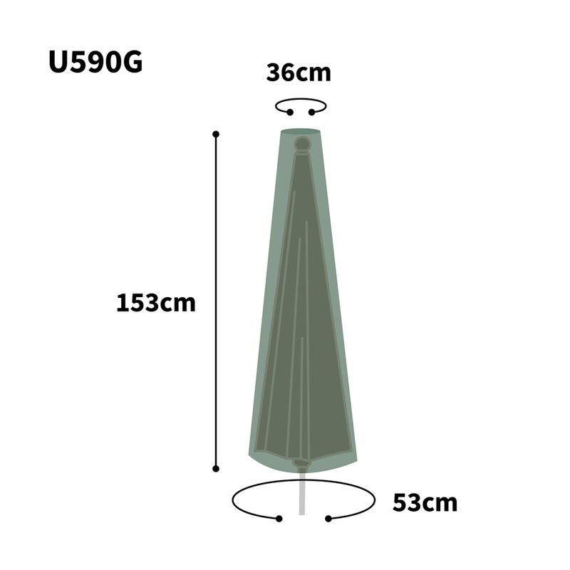 Ultimate Protector Parasol Cover - Large - Green