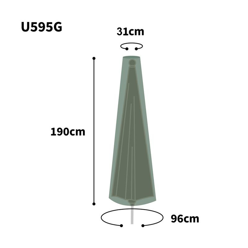 Ultimate Protector Parasol Cover - Extra Large - Green