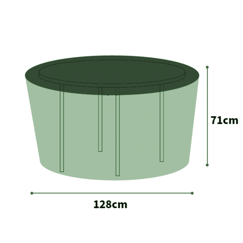 Ultimate Protector 71cm High Circular Table Cover - Medium - Green