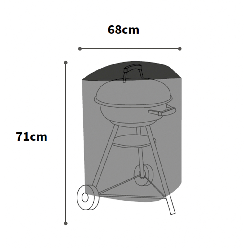 Ultimate Protector Kettle Barbecue Cover - Charcoal