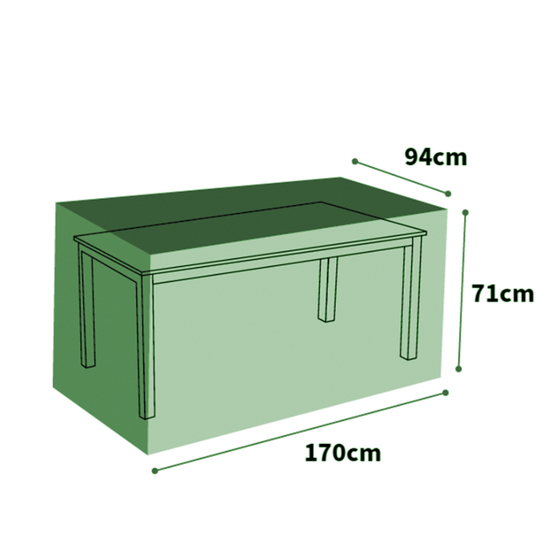 Ultimate Protector Rectangular Table Cover - 6 Seat - Green