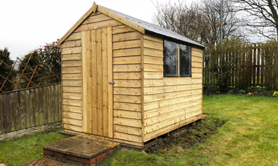 Hartwood 6' x 8' Overlap Pressure Treated Apex Shed