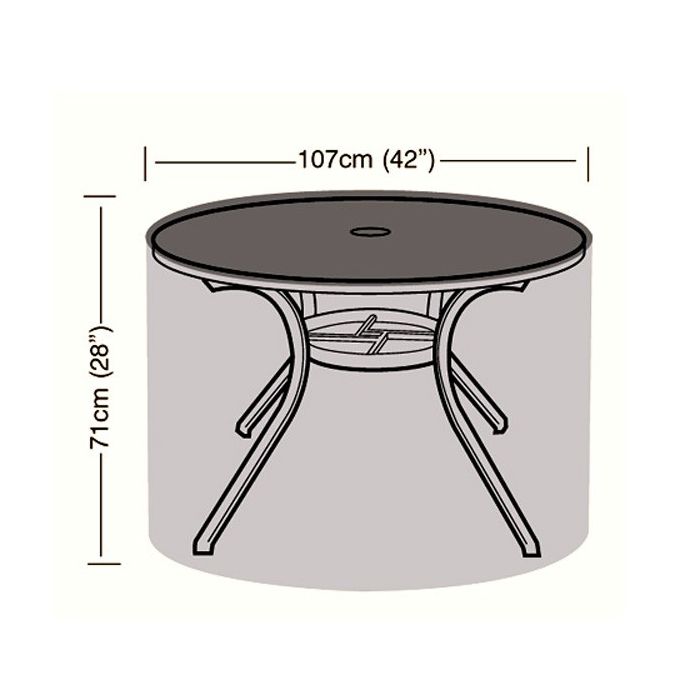 4 Seater Circular Table Cover, Garden Table Covers Round