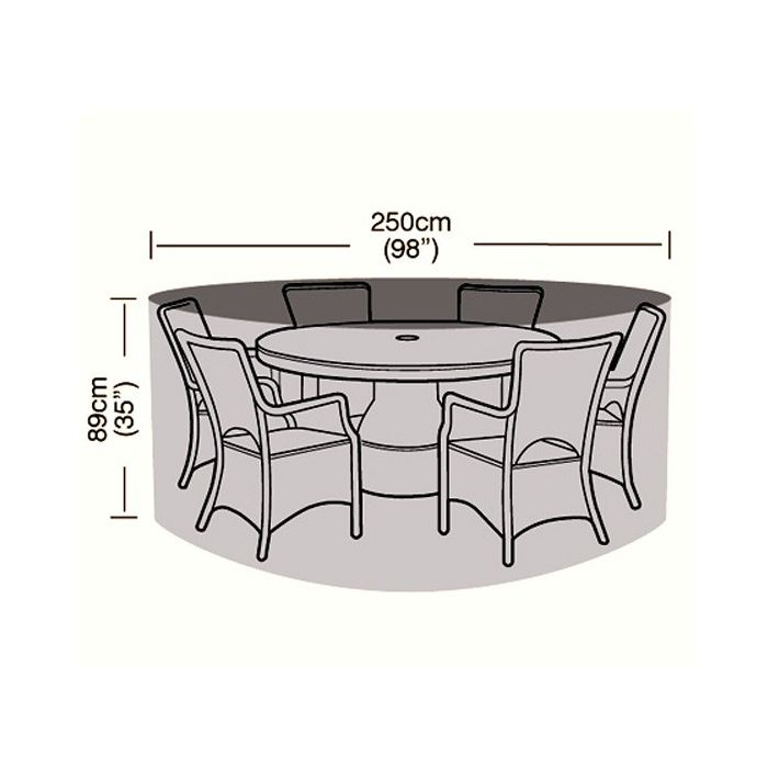 Oren Deluxe 8 10 Seater Rectangular Patio Set Cover 320cm - Best Patio Table And Chairs Cover