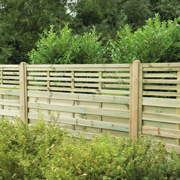 Beauty of Horizontal Slatted Fence Panels in Wickes