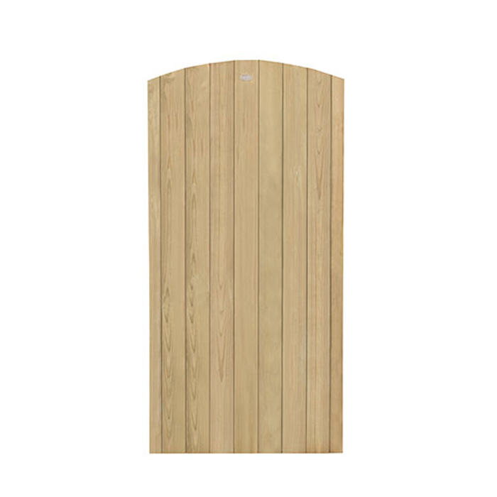 Hartwood 6’ x 3’ Pressure Treated Vertical Tongue & Groove Gate With Curved Top